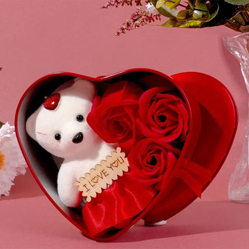 Valentine's Day Gift Box | Bear Soap Rose Love Gift Box Decoration Home Supplies