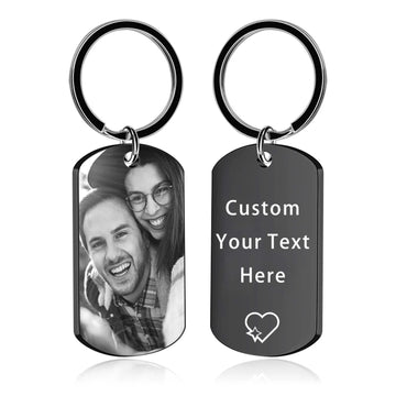 Personalized Gifts For Family Members | Stainless Steel Text Keyring Gift