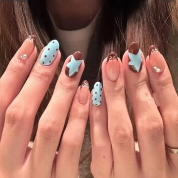 10pcs September Nails | Classy Short French Nails