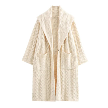 Medium Long Coat Women with open collar | winter new style