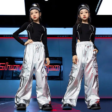 Back To School Dress | Black Navel Top White Trousers