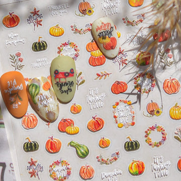 Fruits Ladybug Nail Art Stickers Manicure Decals