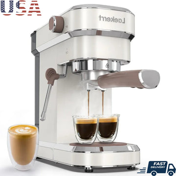 20 Bar Espresso Machine With Milk Frother Steam Wand Compact - PID Temperature Control