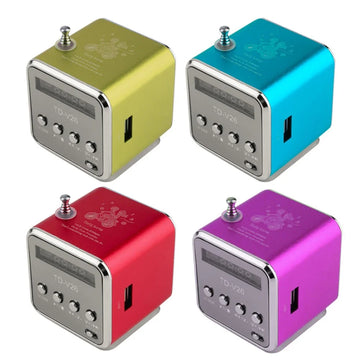 TD-V26 Mini Bluetooth Speaker | FM Radio MP3 Player LED Display and TF Card Support