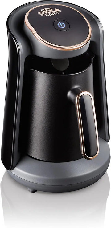 Automatic Turkish Greek Coffee Machine, USA 120V UL, 4 cups, Black/Gold