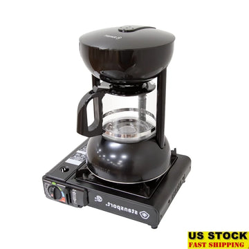 Stovetop Coffee Maker - 10 Cups Fast Heating Easy Filling Storage