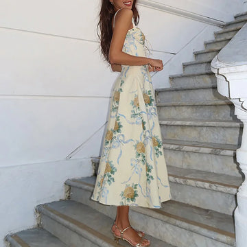 2025 Boho Summer Vibes Off-Shoulder Long Women's Dress