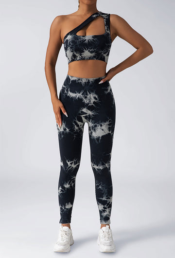 Butt Lifting High Waisted Yoga Pants - Tie Dye Seamless Booty Gym Tights