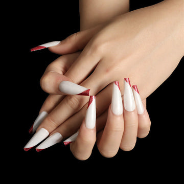 August Nails Ideas | Long Ballet Nails, Fake Nails, Finished Products, Boxed