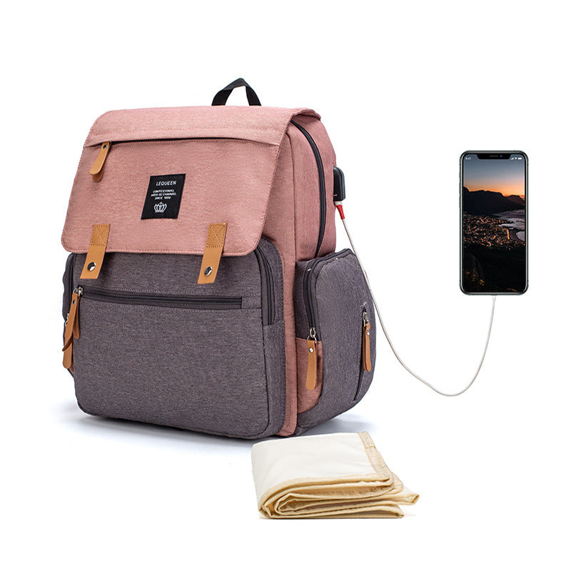 LEQUEEN Multifunctional Large Capacity Mummy Bag | School Bag