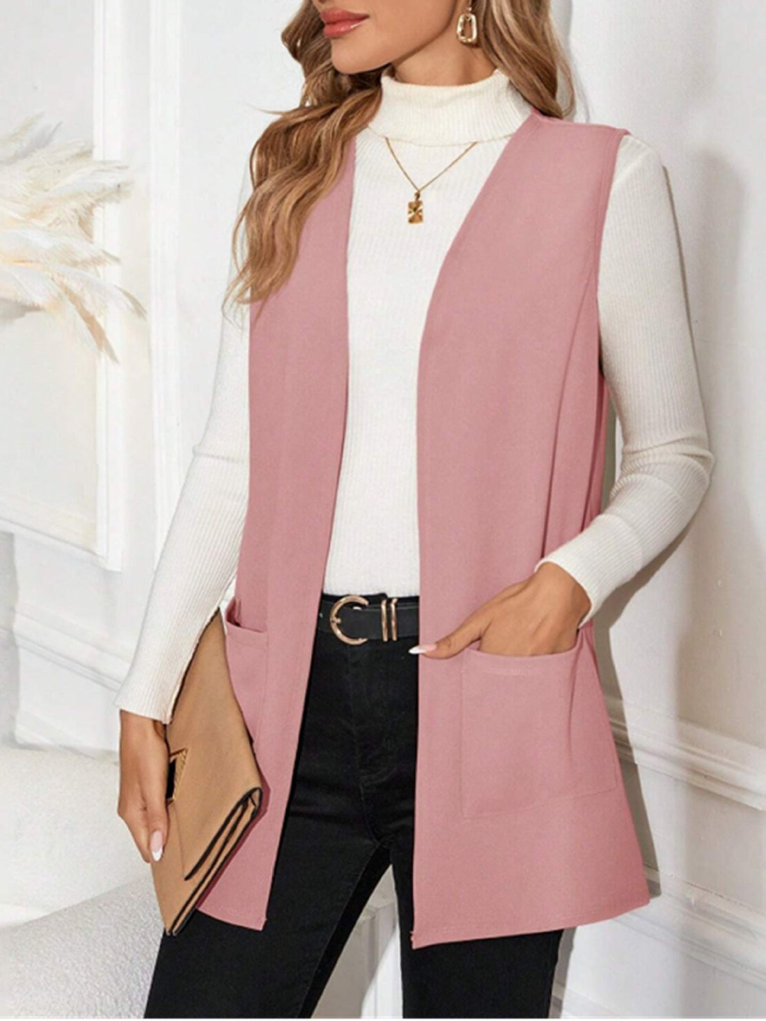 Stylist Women New Knit Casual Cardigan Sleeveless