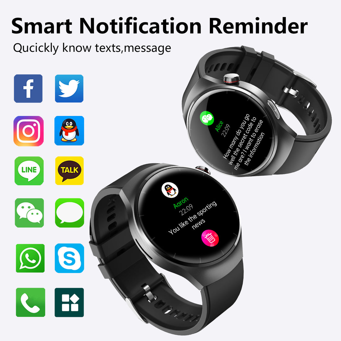 Fashion Smart Watch For Multiple Sports For Android IOS