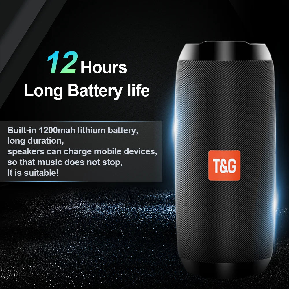 TG117 Outdoor Speaker 10W USB Waterproof Outdoor Speakers Bluetooth | TF Card FM Radio Aux Input