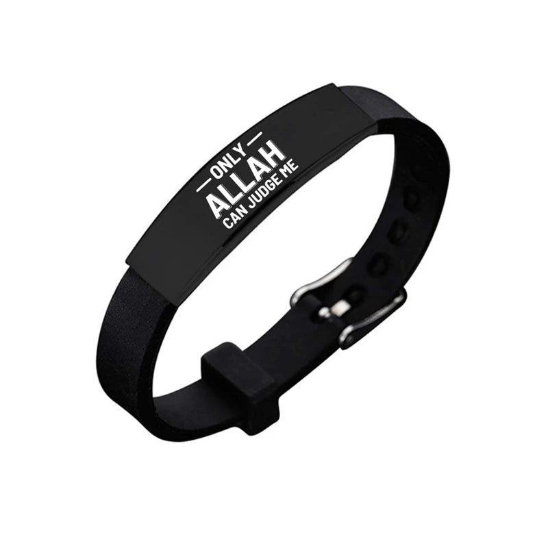 Muslim Allah Shahada Silicone Wristband Bracelet