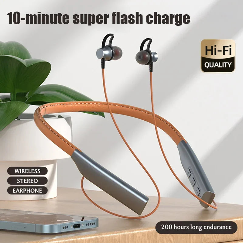 Wireless Headphones Magnetic Sport Neckband | TWS Earbuds with Mic