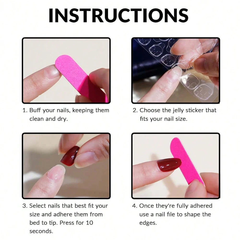 24 Short Press On Nails | Colorful Flower Graffiti Nails Press On Nails | Full Cover Fake Nail