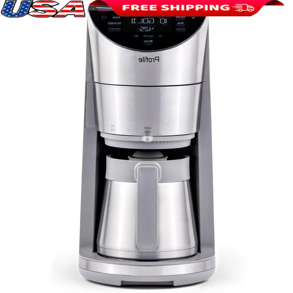 Grind And Brew Coffee Maker - 90oz Control SCA Certified Adjustable Grinder