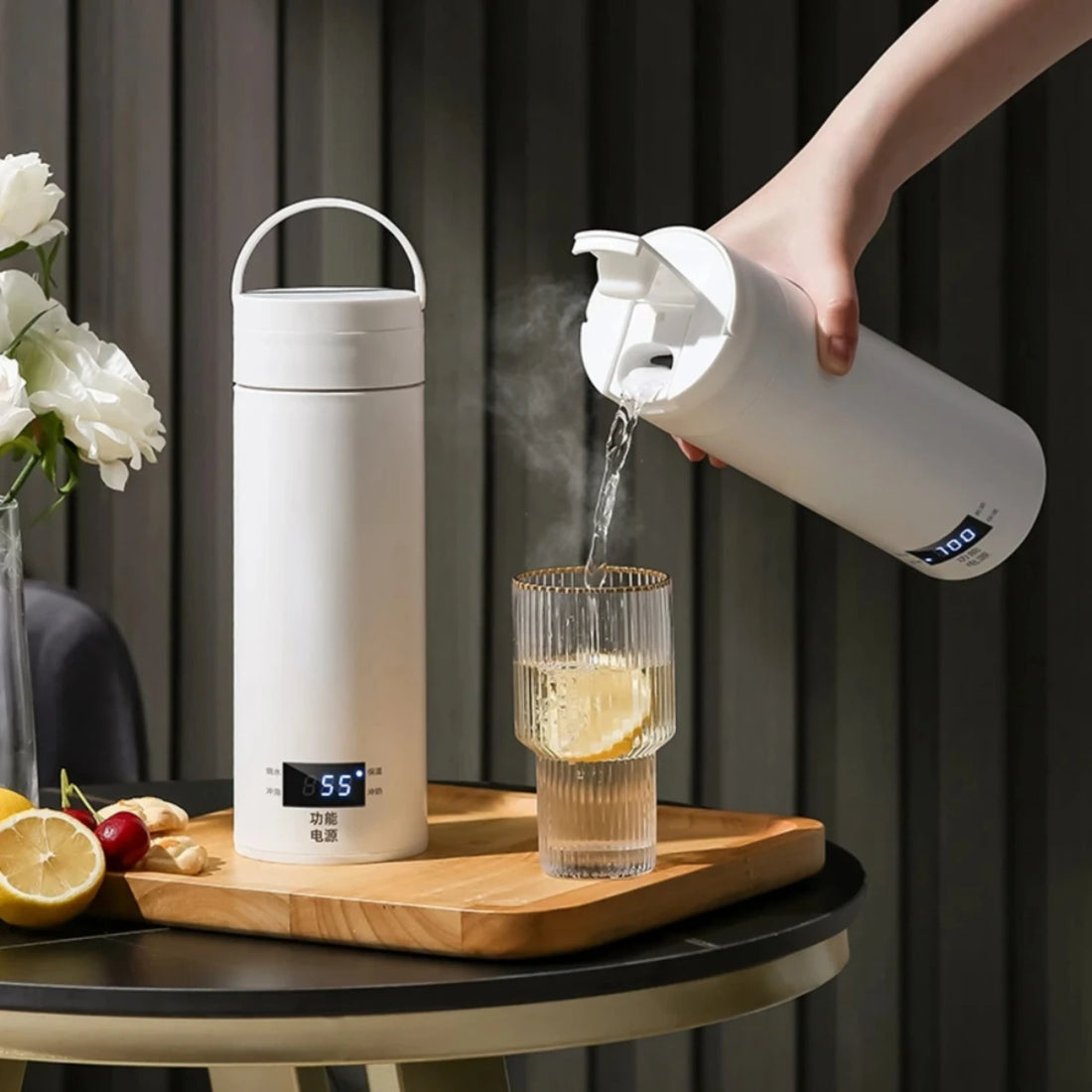 220V Portable Kettle For Travel Boil Water - Thermo Pot Heating Cup 500ml