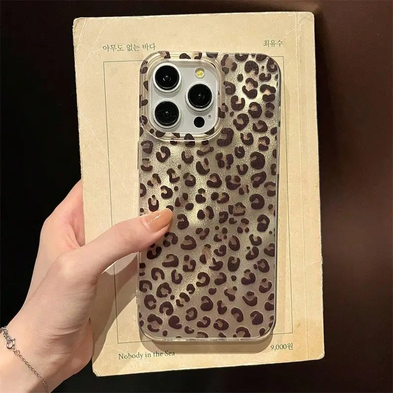 Leopard Print Phone Case iPhone 15 14 13 12 ProMax 11