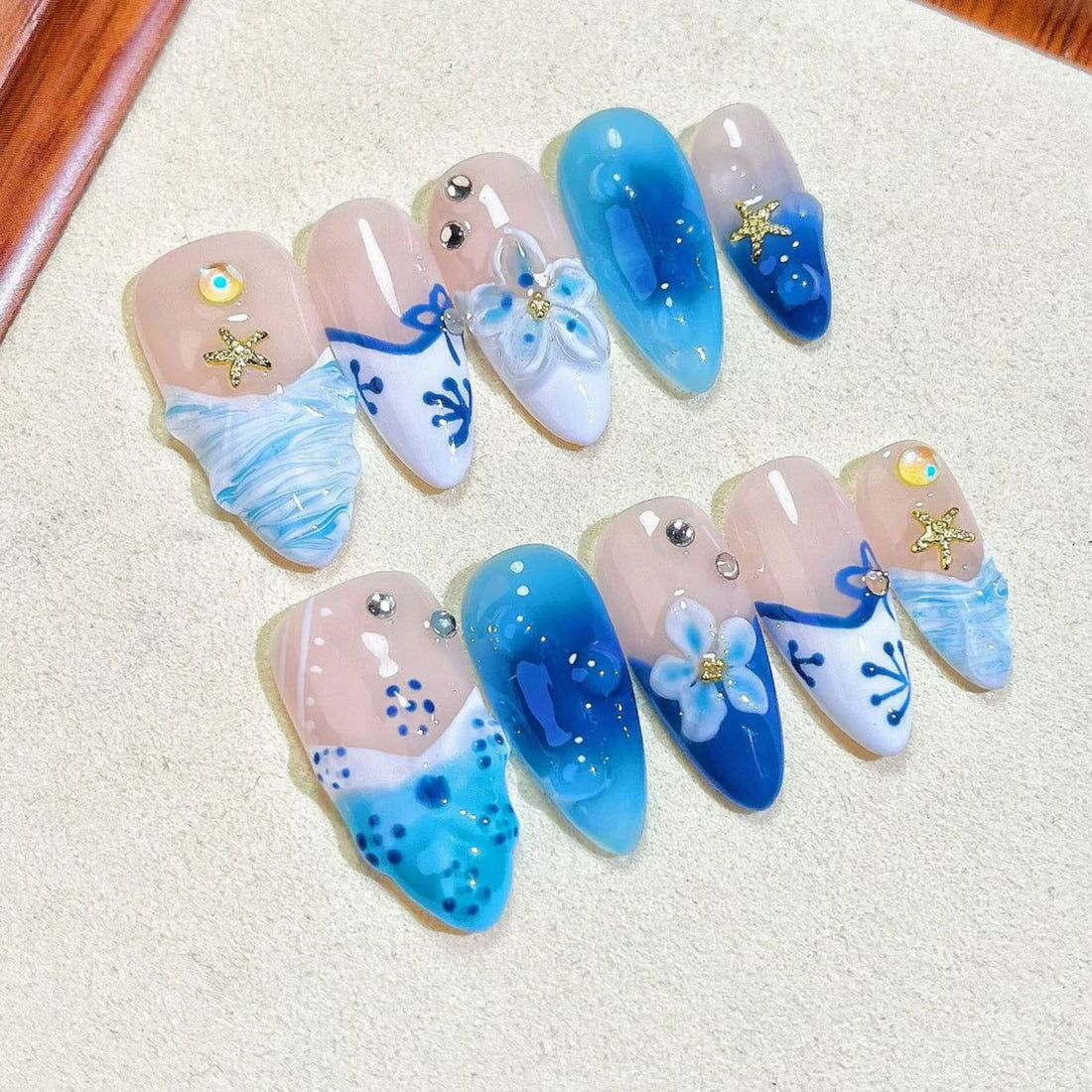 10pcs whale shark nails