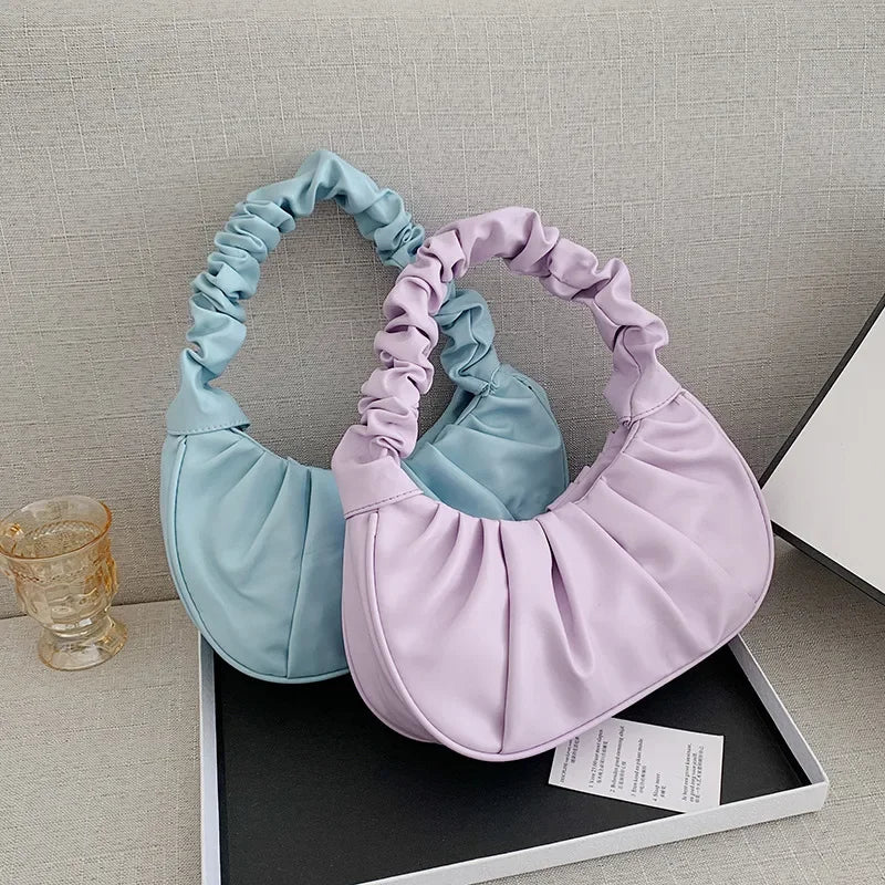 Fashion Pleated armpit bag for women | Shopping Shoulder Hand Bags