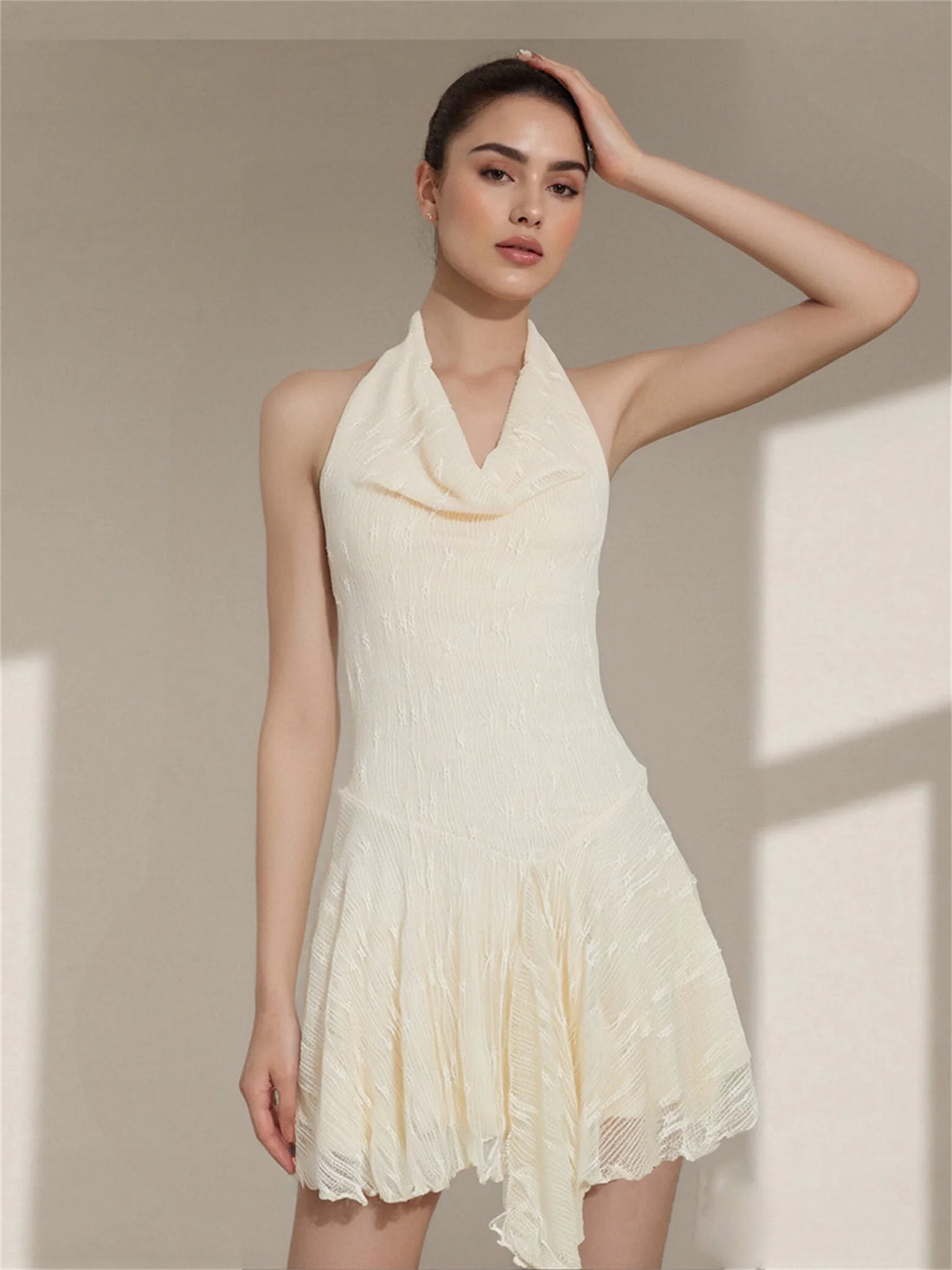Backless Sleeveless Cowl Neck Summer Fashion for Women