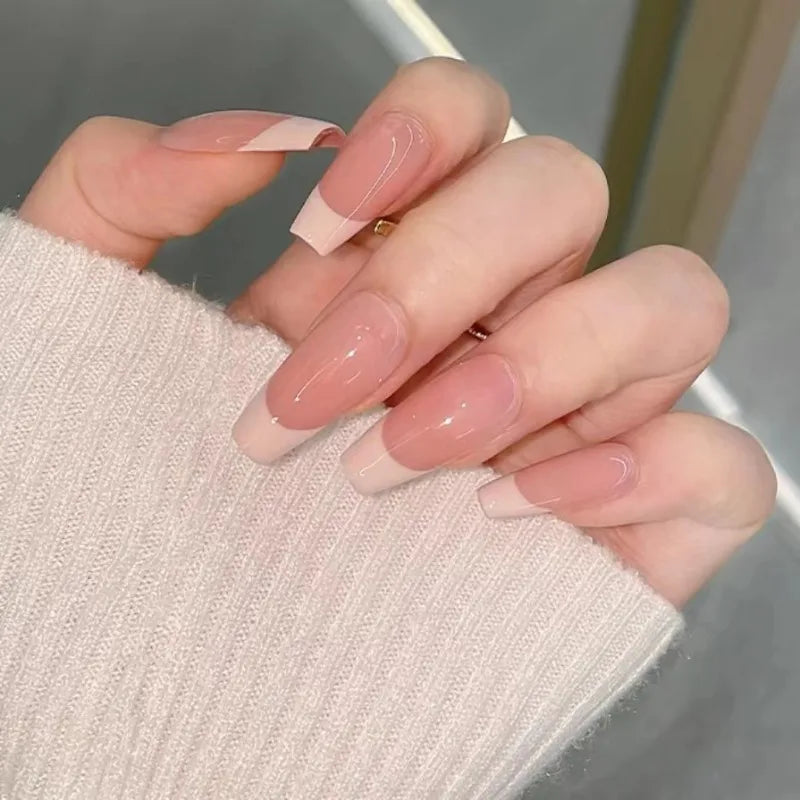 10pcs September Nails Simple | French Simpler False Nails for Hands | Cheap Long Medium Short