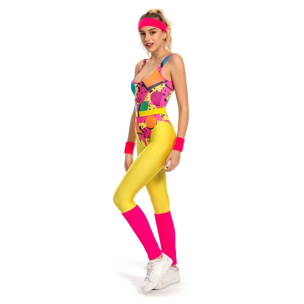 90s Disco Outfit Ideas | Women Halloween Carnival Vintage Rock Clothes Hip-Hop