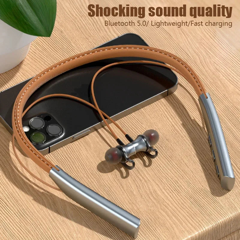 Wireless Headphones Magnetic Sport Neckband | TWS Earbuds with Mic