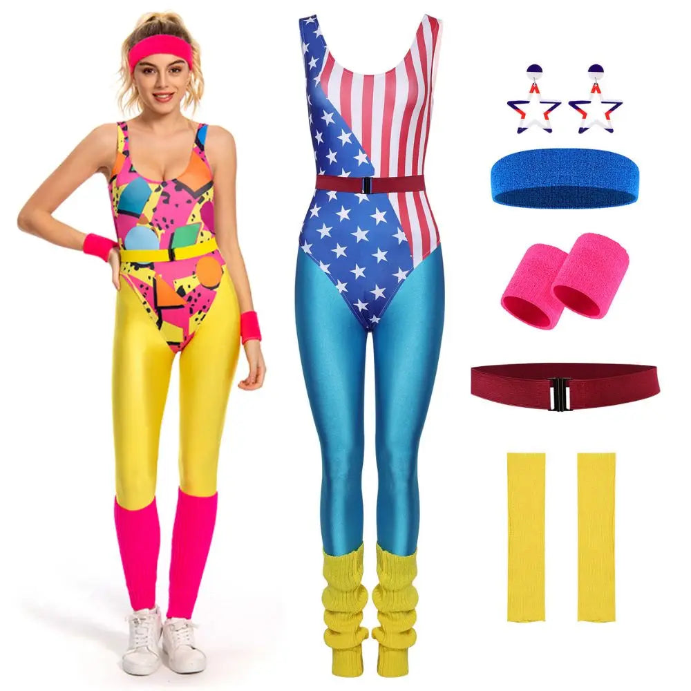 90s Outfit Female | Women Disco Party | Halloween Carnival Vintage Rock Clothes