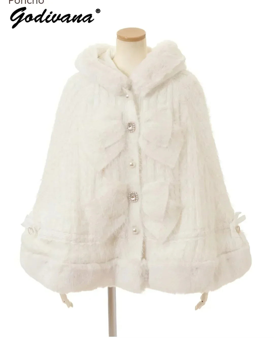 Japanese Sweet Soft Thick Women's Double-Layer Knitted Winter Warm Jacket