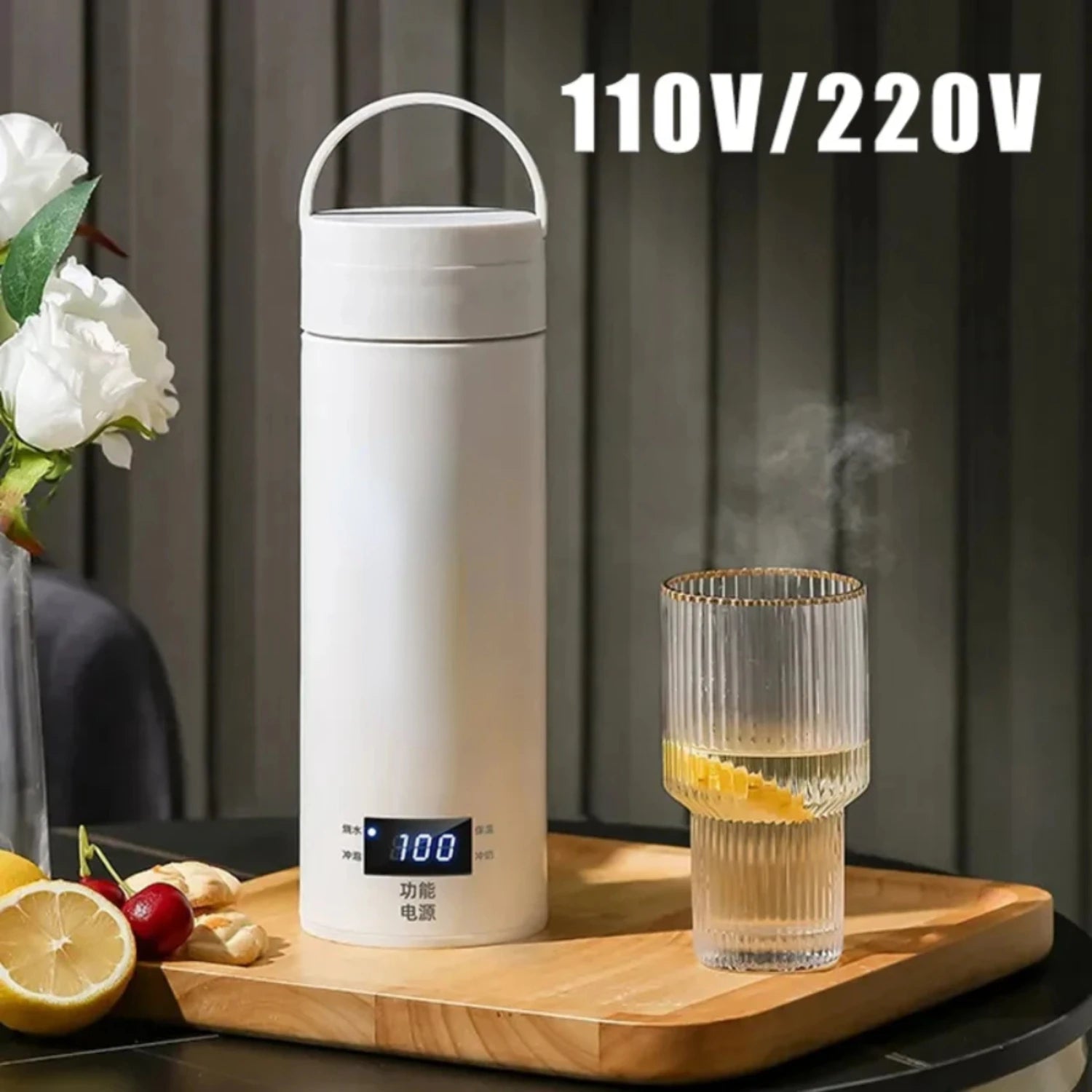 220V Portable Kettle For Travel Boil Water - Thermo Pot Heating Cup 500ml