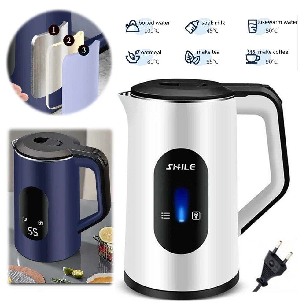 3L Stainless Steel Electric Digital Display Instant Hot Water -.Auto-Shutoff 1500W Fast