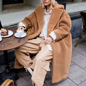 Women's Fuzzy Fleece Winter Teddy Coat