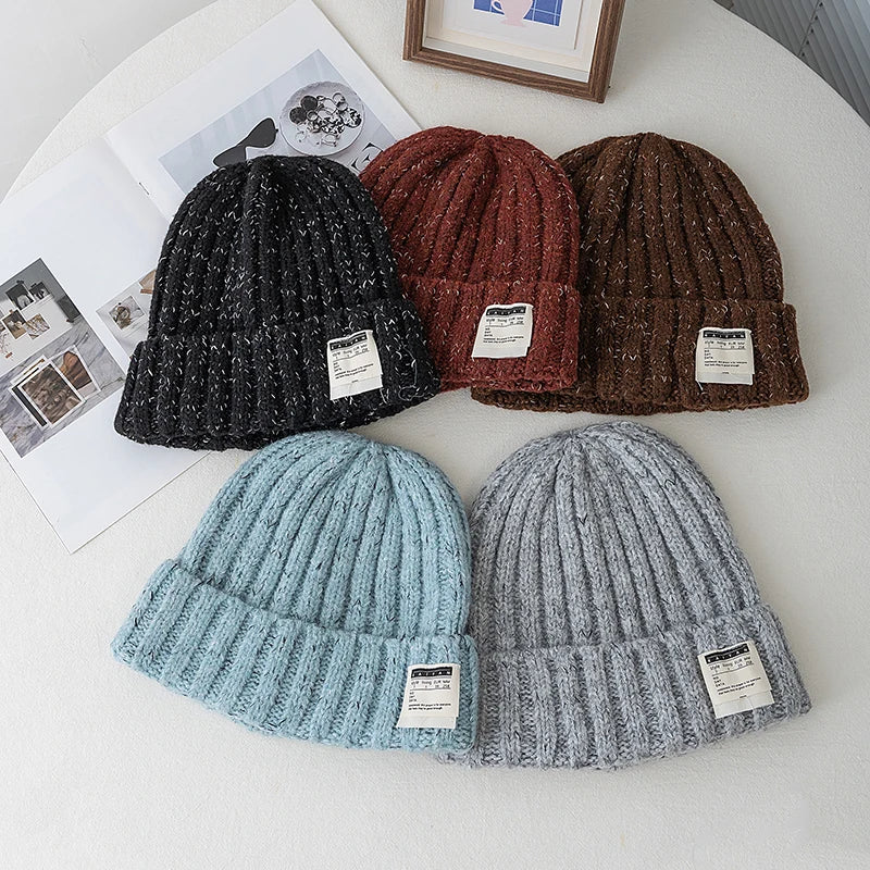 Unisex winter Hats | Warm Beanie Streetwear Cap Hats | Outdoor Winter Knitted Hat