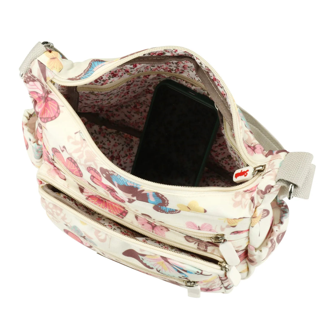 fashion Multi Pocket Handbag | Floral Pattern Shoulder Bag for Shopping Messenger Bags