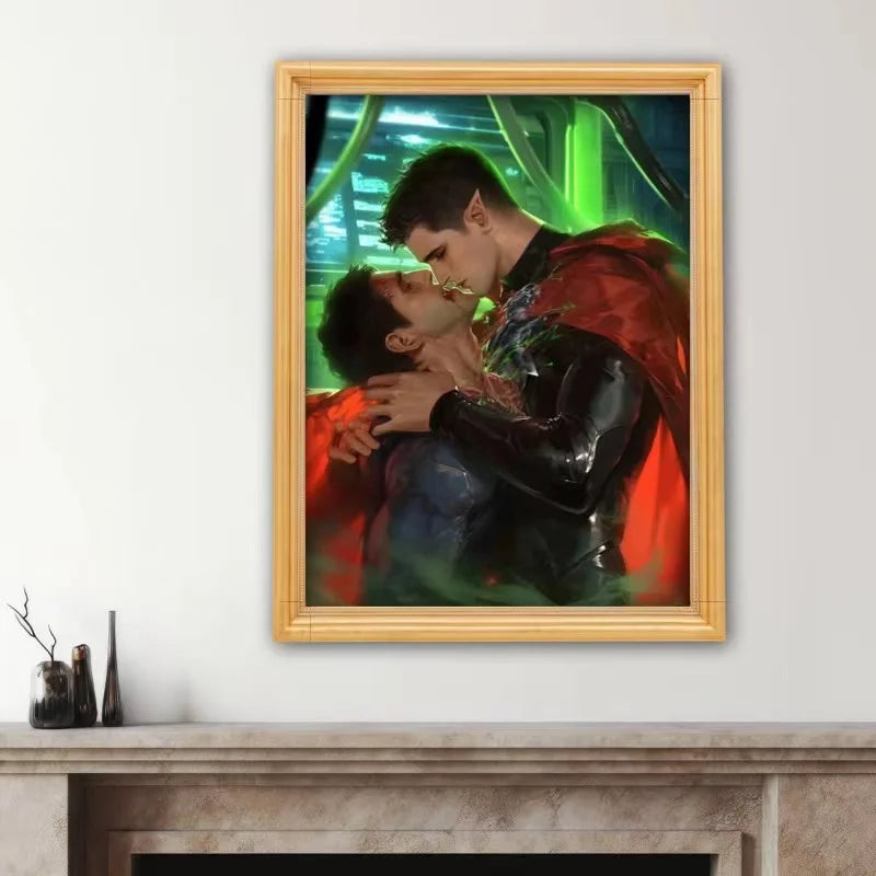 Marvel Diamond Art Painting Kit | Superman Art Print | Vampire Embroidery Handmade Cross Stitch DIY |Home Decoration