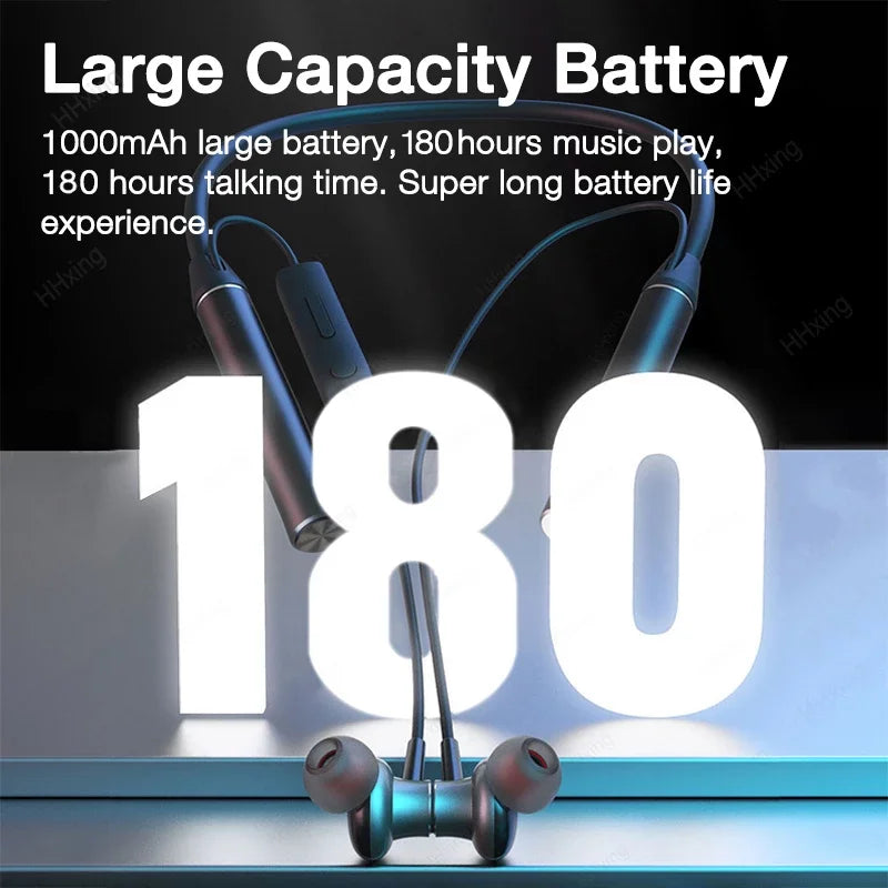 EARDECO 180 Hour Playback Bluetooth Headphone with Mic | Most Durable Neckband
