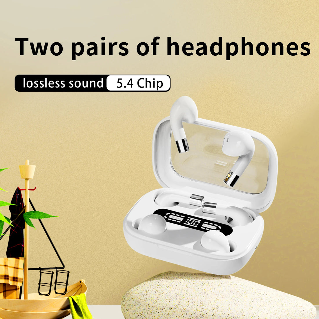 SK29  TWS Bluetooth Earphones | HD Stereo Sports Waterproof Four Earbuds Headset