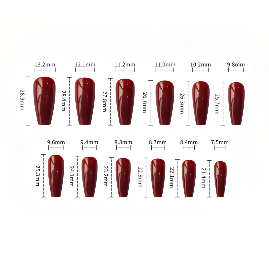 24 Snowflake Press on Nails | Winter Christmas  False Nail Fake Nail Art Manicure