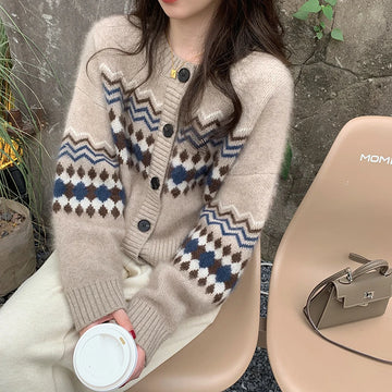 Korean Cardigan O Neck | Women's Outerwear Sweater | Spring and Autumn  Knit Cardigan