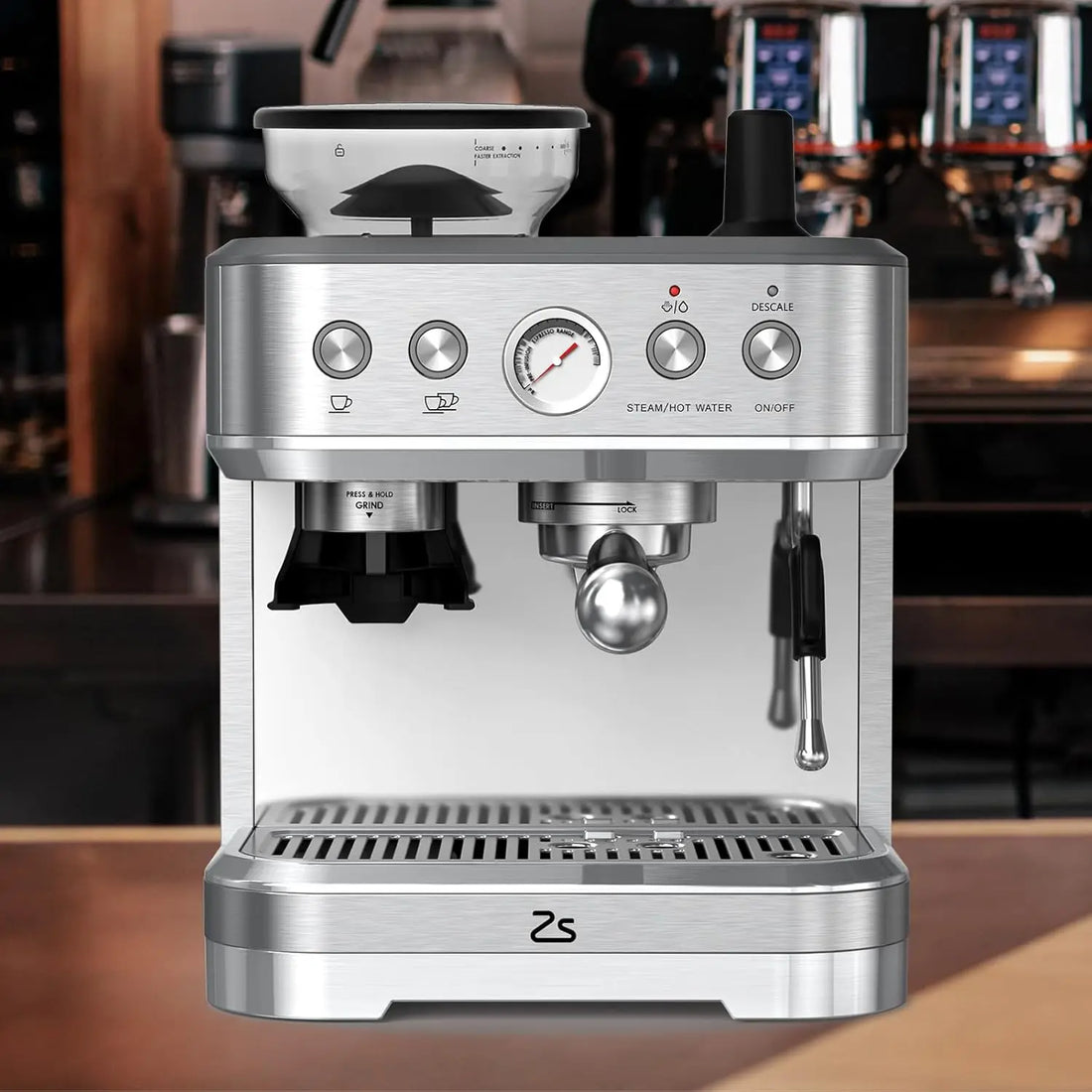 Espresso Machine with Milk Frother, All in One Cappuccino Latte Espresso Maker - 85oz