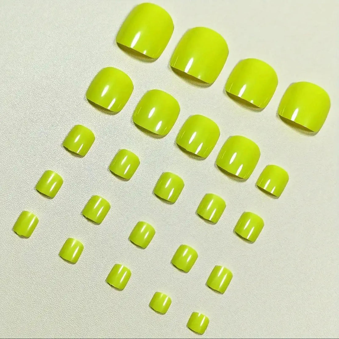 24 Solid Color Press On Toe Nails | Summer Toe Nails Color | False Nails for Foot