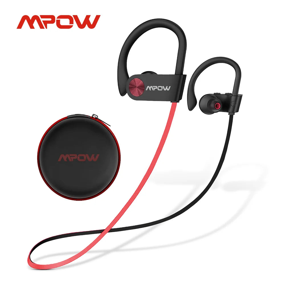 Mpow Flame IPX7 Waterproof Bluetooth Headphones V5.3 | Noise Canceling Mic | Stereo Wireless Earbuds