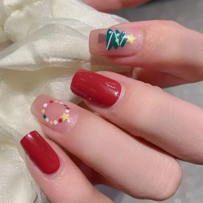 1 Unit Snowflake Christmas Nails Designs Waterproof
