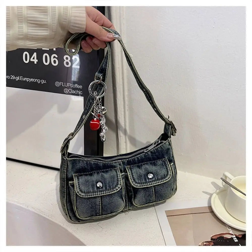 Fashionable Denim Handbags For Ladies | Crossbody Bag, Y2K Cloth bag Shopping