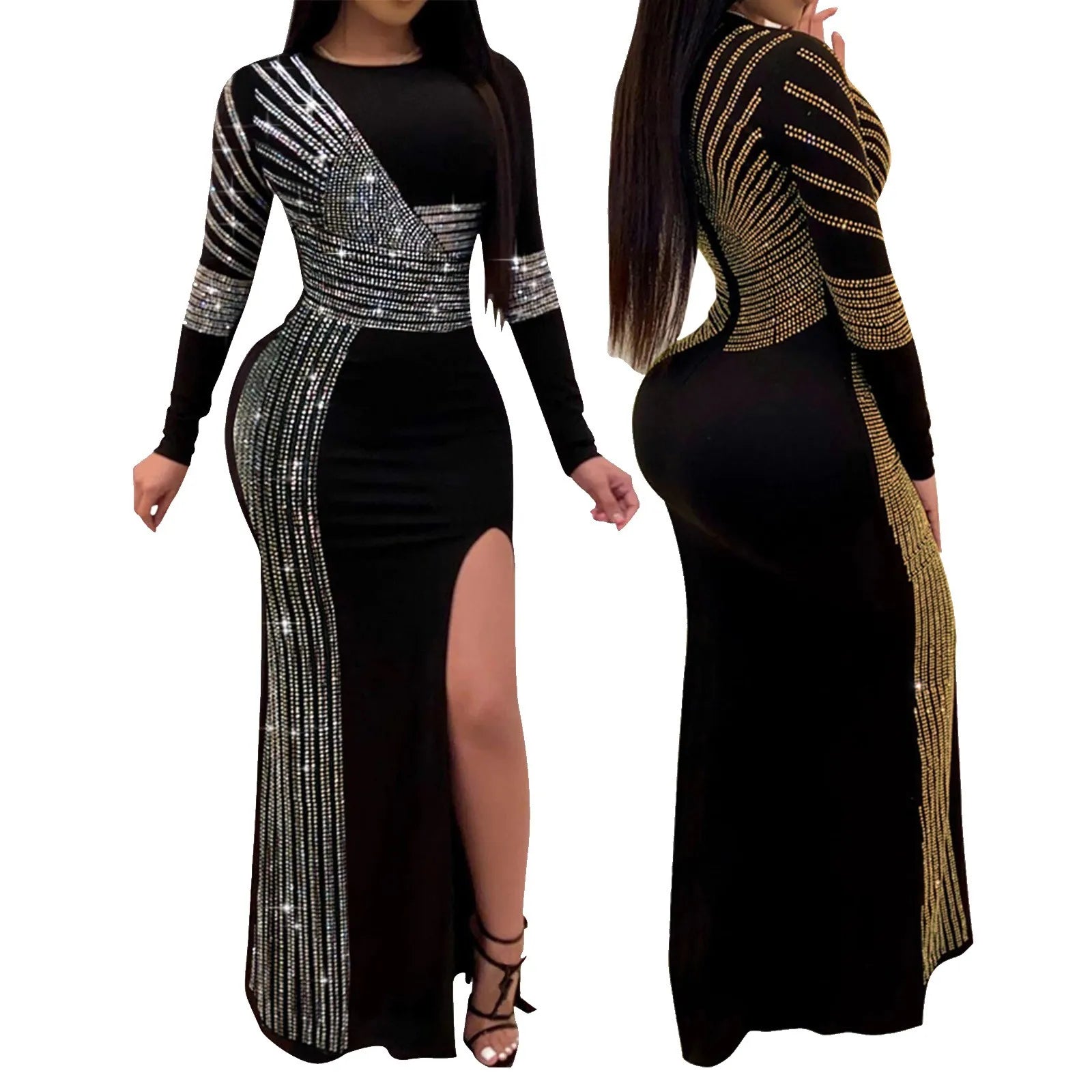 Women Evening Spring Wedding Guest Dress With Sleeves