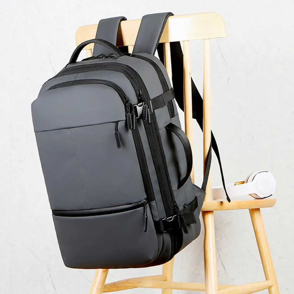 laptop bag with usb charging port | Waterproof Anti-Theft Lock Wet/Dry Separation Pockets