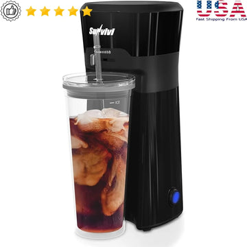 Cold Brew Coffee Maker -20 Oz Quick Brewing Multifunctional Iced Tea Machine