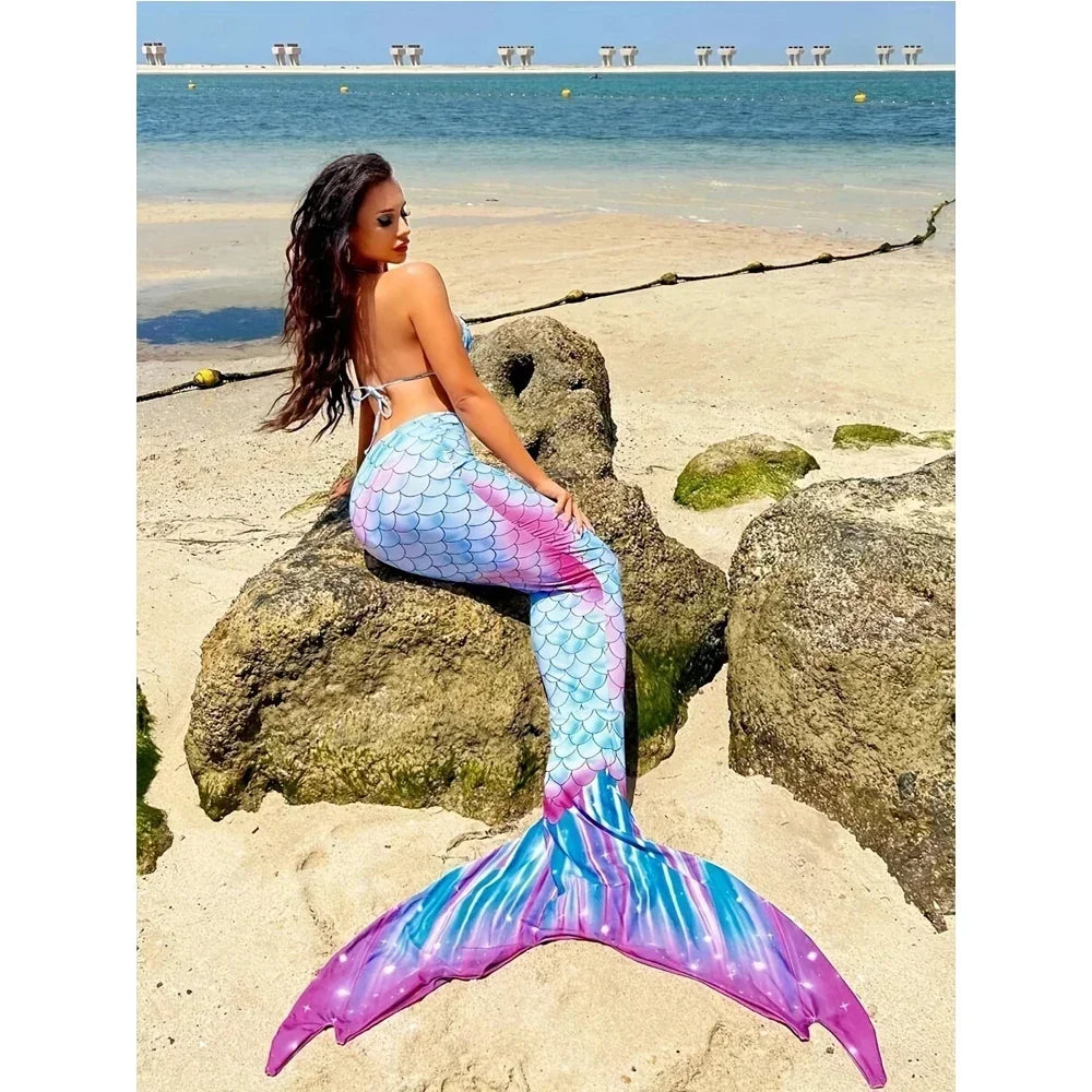 3 Piece Beach Slim Triangle Mermaid dress
